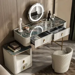 Luxury Italian-Style Stone Vanity Table