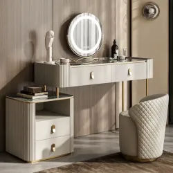 Luxury Italian-Style Stone Vanity Table