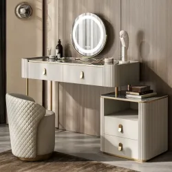 Luxury Italian-Style Stone Vanity Table