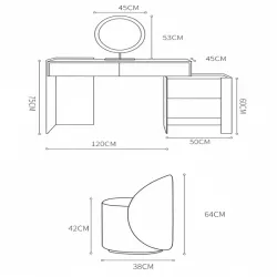 New style drawers, high-end bedroom dressing table