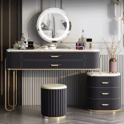 Small luxury bay window dressing table