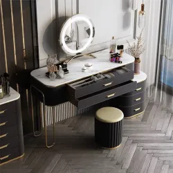 Small luxury bay window dressing table