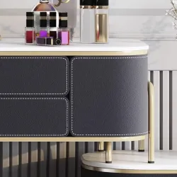 Small luxury bay window dressing table