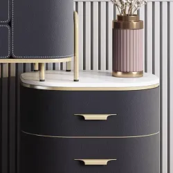 Small luxury bay window dressing table