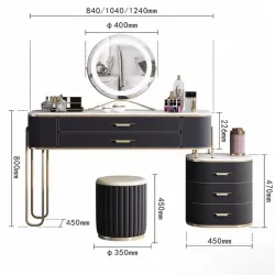 Small luxury bay window dressing table