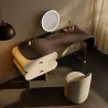 Luxury dressing table with built-in stone cabinet