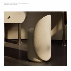 Luxury dressing table with built-in stone cabinet