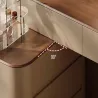Corner dressing table combines the design of a high-end luxury bedroom dressing table
