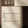 Corner dressing table combines the design of a high-end luxury bedroom dressing table