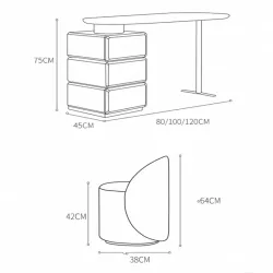 New style dressing table, luxurious, bright, simple and modern bedroom
