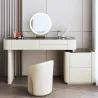 Dressing table upholstered in leather