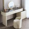 Dressing table upholstered in leather