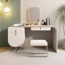 Dressing table made from wood in an elegant style