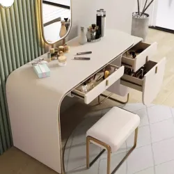 Dressing table made from wood in an elegant style