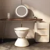 Luxury wooden dressing table Complete set + mirror + stool