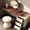 Luxury wooden dressing table Complete set + mirror + stool