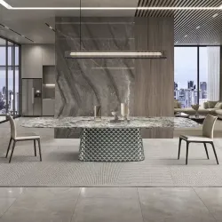 Italian minimalist marble dining table simple modern