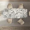 Italian minimalist marble dining table simple modern