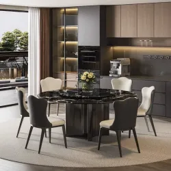 Stone dining table