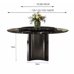 Stone dining table