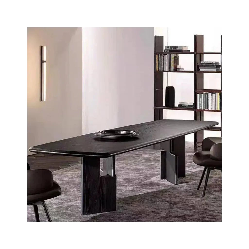 Solid wood dining table
