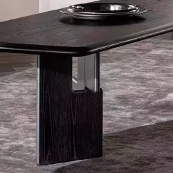 Solid wood dining table