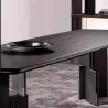 Solid wood dining table