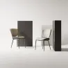 Italian minimalist dining table chair