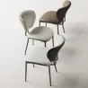Italian minimalist dining table chair