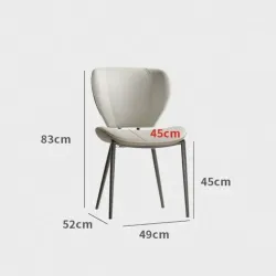Italian minimalist dining table chair