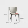 Italian minimalist dining table chair