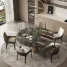 Minimalist chairs in Nordic style with Italian leather