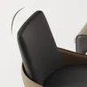 Minimalist chairs in Nordic style with Italian leather