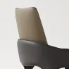 Minimalist chairs in Nordic style with Italian leather