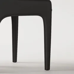 Minimalist chairs in Nordic style with Italian leather