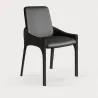 Minimalist chairs in Nordic style with Italian leather