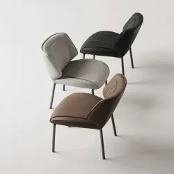 Modern Italian Leather Dining Chair