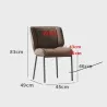 Modern Italian Leather Dining Chair