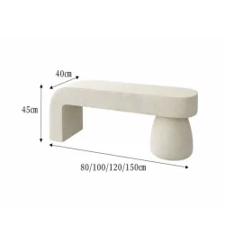 Custom Nordic Luxury Bench