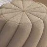 Sheep Leather Round Ottoman