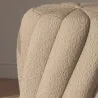 Sheep Leather Round Ottoman