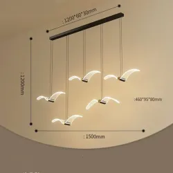 Seagull Soar Nordic Chandelier