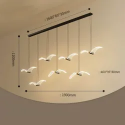 Seagull Soar Nordic Chandelier