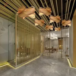 Minimalist Veneer Wood Chandelier
