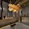Minimalist Veneer Wood Chandelier