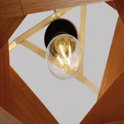 Minimalist Veneer Wood Chandelier
