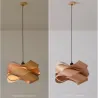 Minimalist Veneer Wood Chandelier