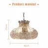 Maison Vintage Glass Chandelier