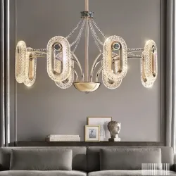 Crystal Shell Luxe Chandelier