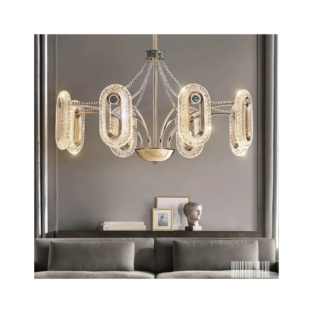 Crystal Shell Luxe Chandelier